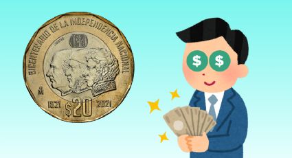 La moneda de 20 pesos del Bicentenario de la Independencia que vale casi 5,000,000 por las 3 cabezas