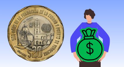 La moneda de 20 pesos de la Fundación Lunar que vale 3,000,000 por extraño error