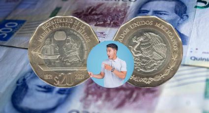 Moneda conmemorativa de 20 pesos de la Marina Armada de México se vende en 6,000,000 de pesos