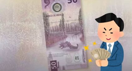 Billete de 50 pesos de la familia G se vende en más de 10,000,000 por imagen del ajolote