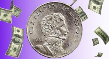 Pagan hasta 2 millones por monedas de 5 pesos de Vicente Guerrero emitidas en 1976