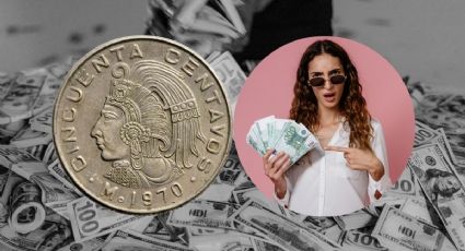 Moneda antigua de 50 centavos del último tlatoani se vende en 100,000 por error de acuñación