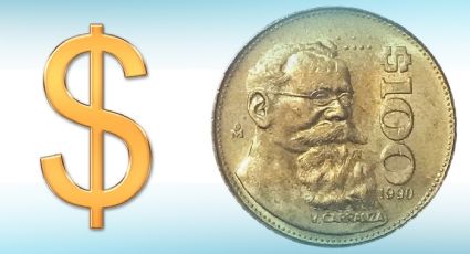 Esta es la moneda de 100 pesos que se vende en 35 mil por tener la efigie de Venustiano Carranza