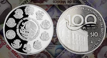 Banxico lanza NUEVA moneda conmemorativa de 10 pesos; es de plata y estas son sus características