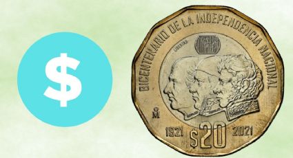 ¿Cuánto vale la moneda de 20 pesos de las 3 caras en agosto 2025?