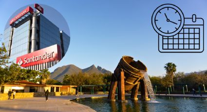 ¿Qué sucursales de Banco Santander trabajan los sábados en el centro de Monterrey?