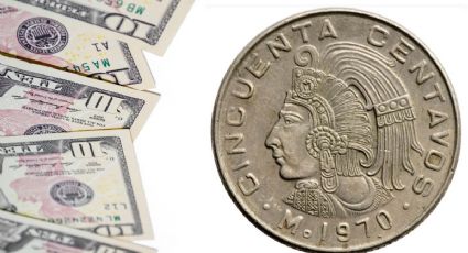 ¿Cuál es el precio real de la antigua moneda de 50 centavos con la efigie de Moctezuma?