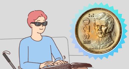 Moneda antigua de 20 pesos se vende en 200,000 por ser la primera en incluir detalles para personas con discapacidad visual