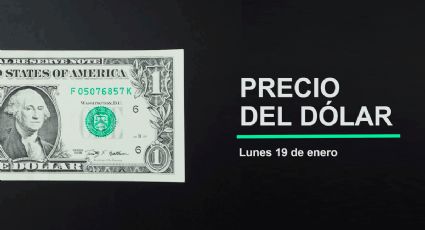 Precio del dólar hoy lunes 19 de enero 2026: Así está el tipo de cambio en México