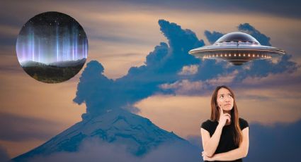 Cámaras que vigilan el Popocatépetl captan pilares de luz cerca del volcán, ¿se trata de ovnis?