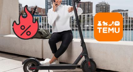 Temu remata scooter eléctrico con más de 50% de descuento y casi 30km de autonomía