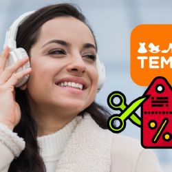 Temu 'casi regala' audífonos Lenovo inalámbricos con 58% de descuento por solo 155 pesos