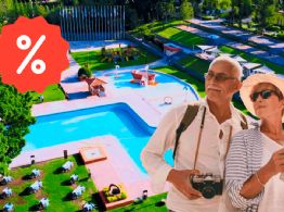 El balneario en Puebla con vista al Popocatépetl que ofrece 30% a adultos mayores