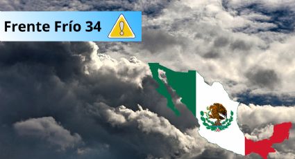 Frente Frío 34: Advierten por bajas temperaturas y fuertes lluvias para estos 8 estados