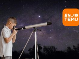 Temu remata telescopio astronómico por menos de 300 pesos: así puedes ver eclipses, la Luna y las estrellas