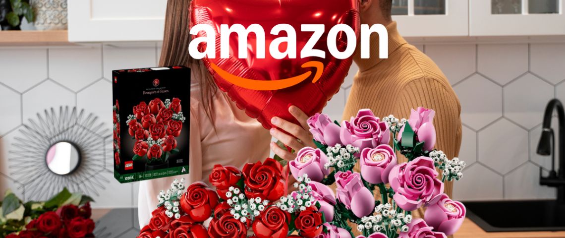 San Valentín 2026: Amazon remata flores LEGO con descuentos de hasta 44%