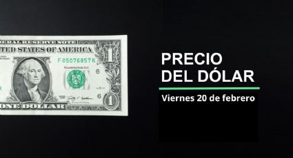 Precio dólar hoy, 20 de febrero 2026: ¿Dólar sigue en racha? Así cotiza el tipo de cambio en México