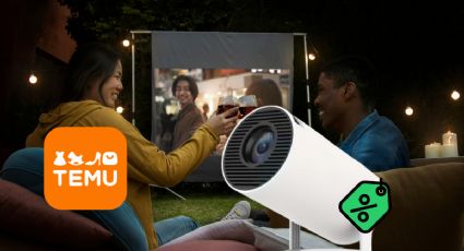 Temu remata proyector 4K con Android por menos de 800 pesos