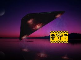¿OVNI o tecnología militar? Captan misteriosa nave triangular vista sobre el Área 51