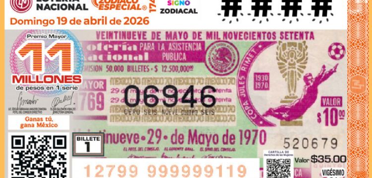 Sorteo Zodiaco Especial 1742 : Números ganadores de la Lotería Nacional hoy 19 de abril 2026