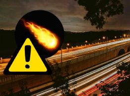 ¿Invasión OVNI? Captan misteriosa bola de fuego en autopista de México | VIDEO