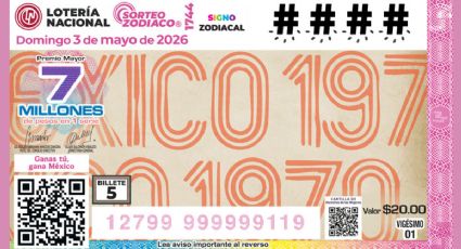 Sorteo Zodiaco 1744: Números ganadores de la Lotería Nacional hoy 3 de mayo 2026