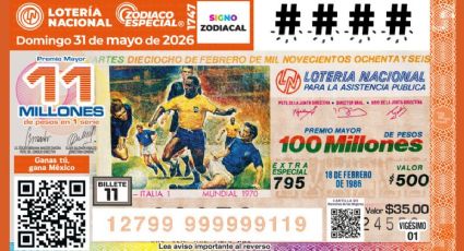Sorteo Zodiaco Especial 1747: Números ganadores de la Lotería Nacional hoy 31 de mayo 2026