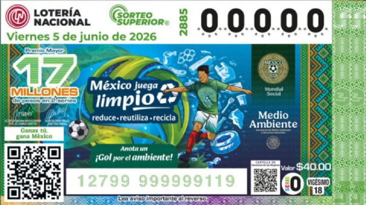 Resultados del Sorteo Superior 2885 de la Lotería Nacional: Números ganadores del 5 de junio de 2026